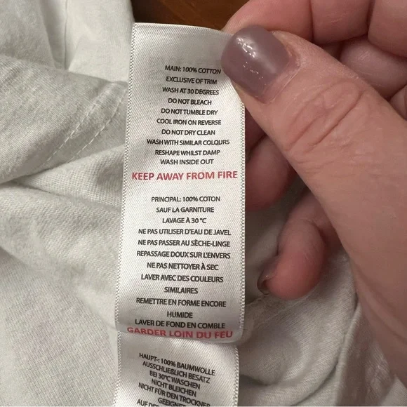 BoohooMAN White Oversized Official Man Long Sleeve Tee, Size XL - Picture 9 of 13